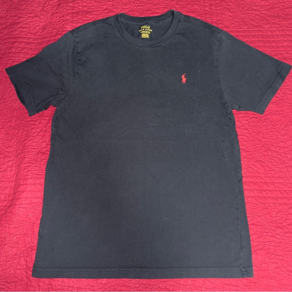 Polo Ralph Lauren

Youth Classic Black with red Polo logo Fit Crew Neck T-Shirt